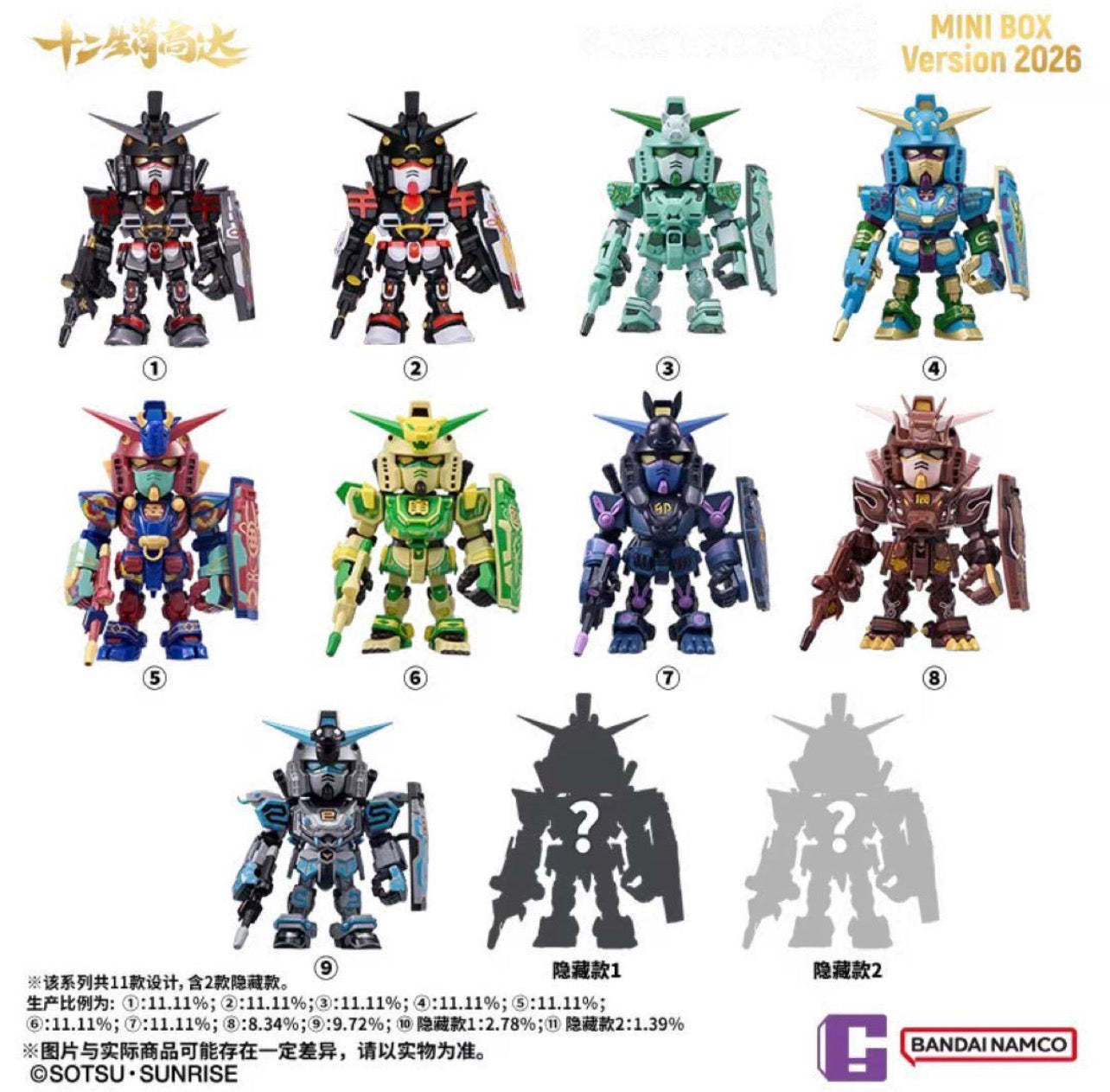💥 Bandai QMSV MINI RX-78-2 Gundam x PHANTACi limited edition blind box figures Sealed Cases (9 per case) Comic-Con Picks! Magic Monster Market