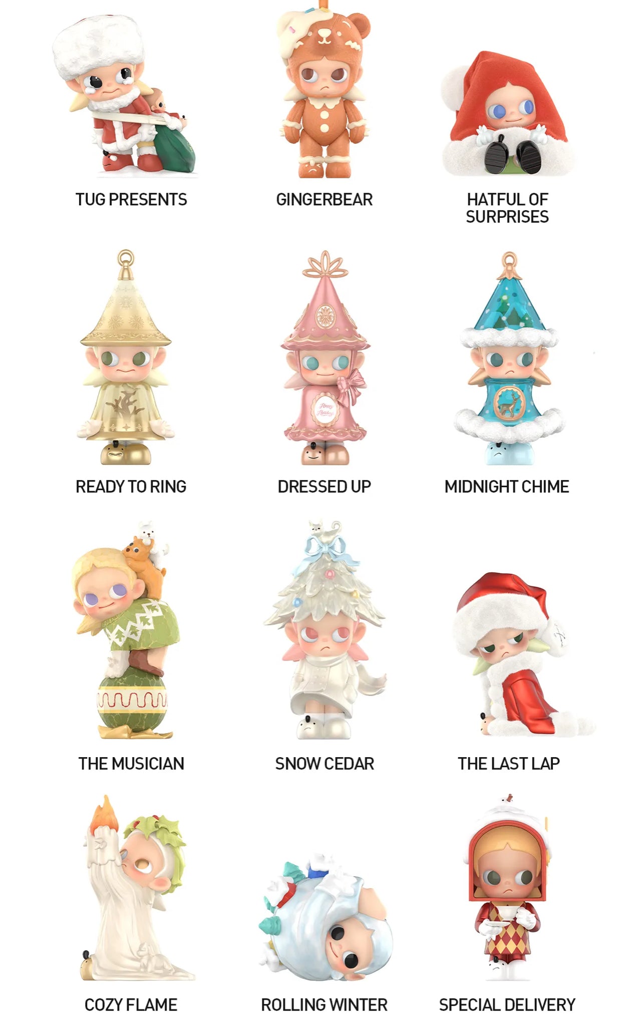 POP MART Zsiga The Winter of Gifts Series Sealed Cases (12 blind box per) FREE SHIPPING MOQ 3 cases POP MART