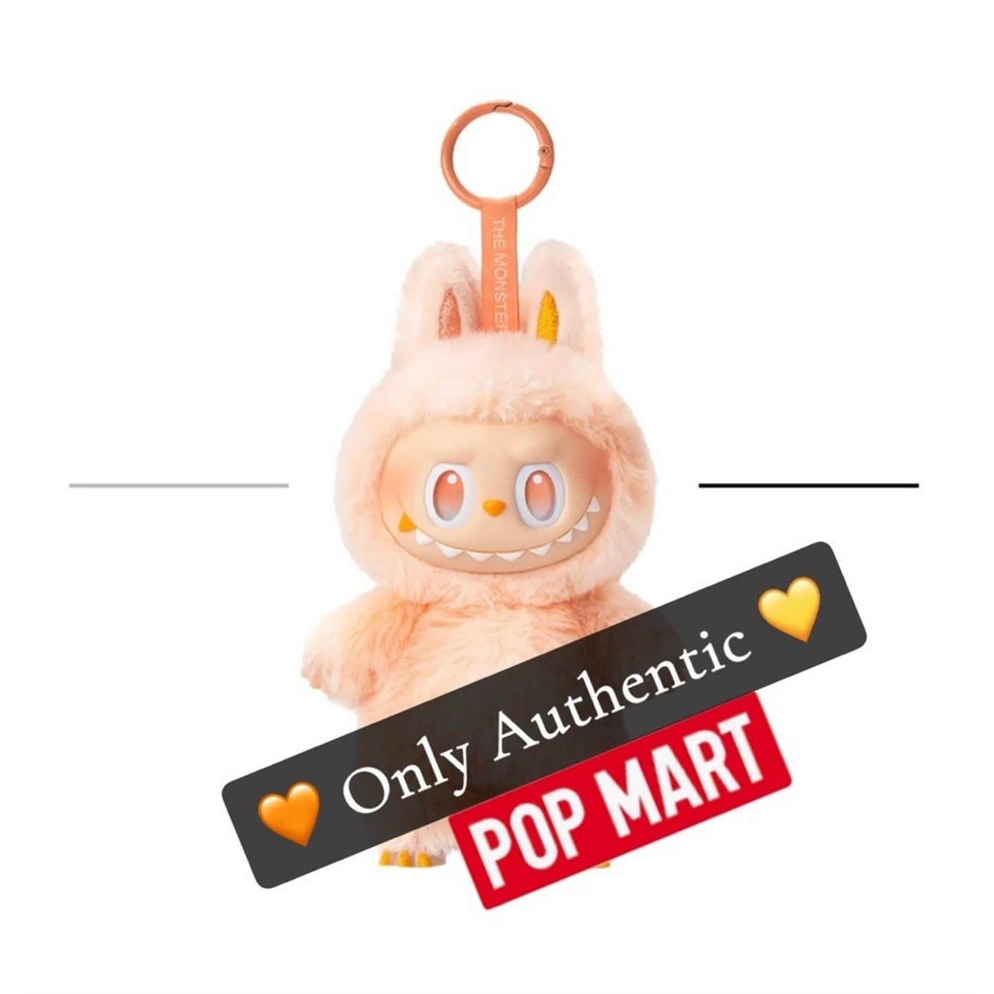 Authentic - Happiness- Orange Labubu POP MART The Monsters V3 Big Into Energy POP MART