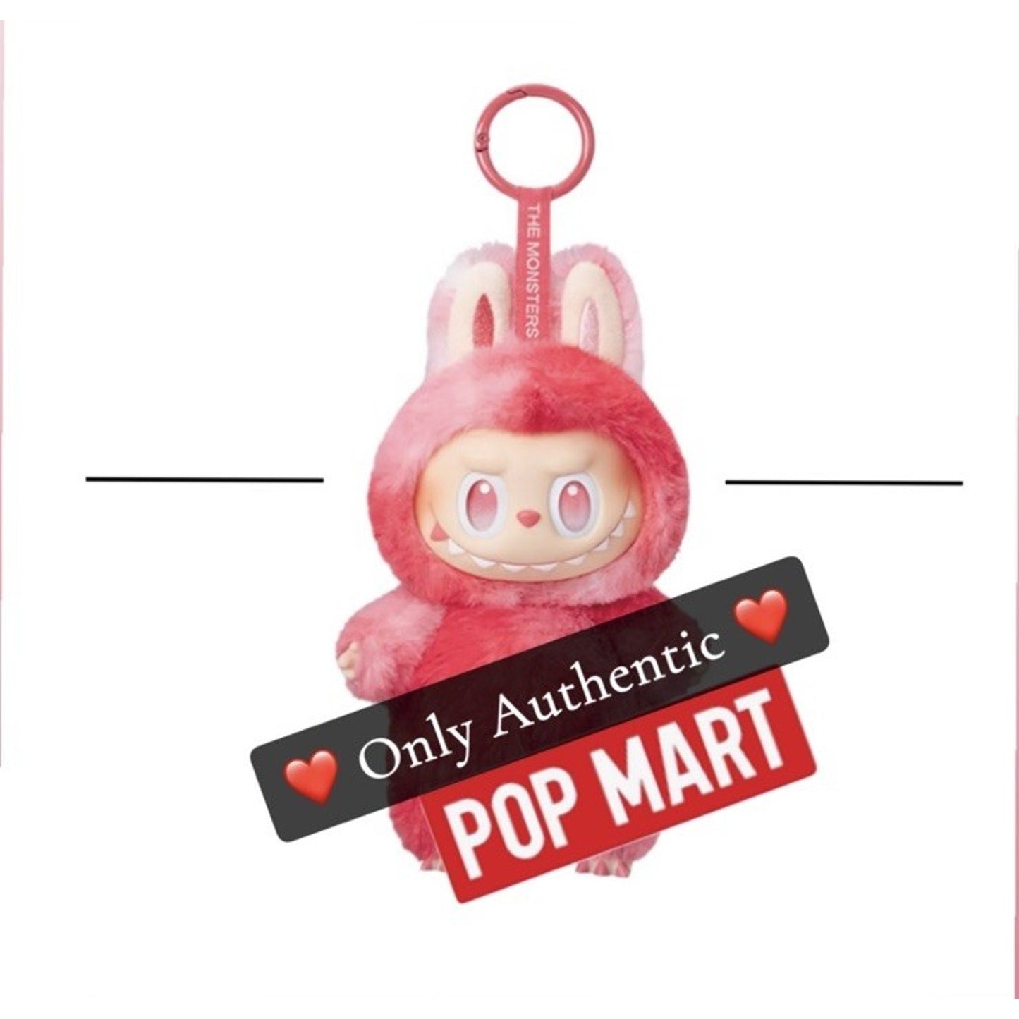 ❤️ POP MART Labubu V3 Big Into Energy The Monsters LOVE Plush AUTHENTIC Pop Mart