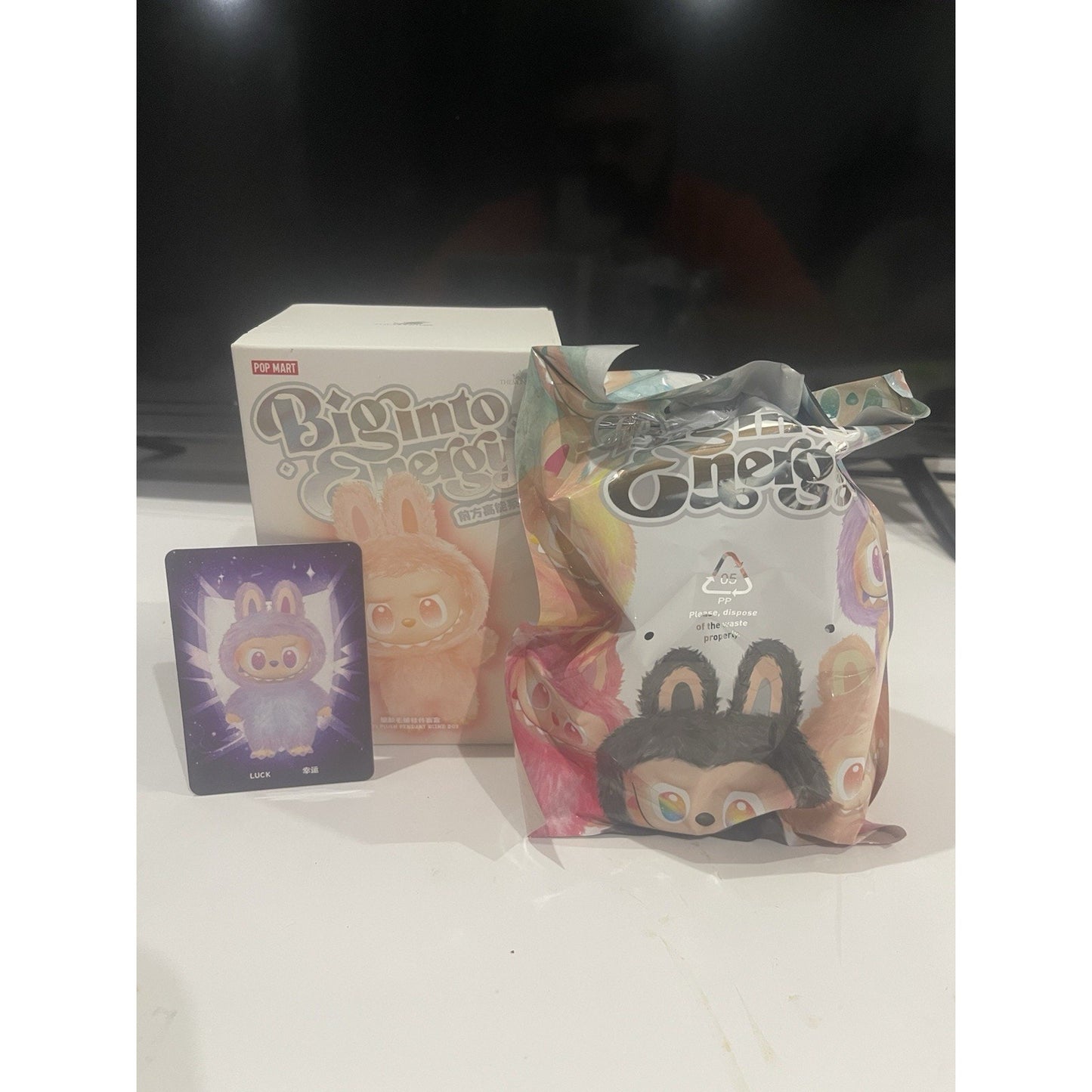 💜 POP MART Labubu V3 Big Into Energy The Monsters LUCK Plush AUTHENTIC 💜 Pop Mart