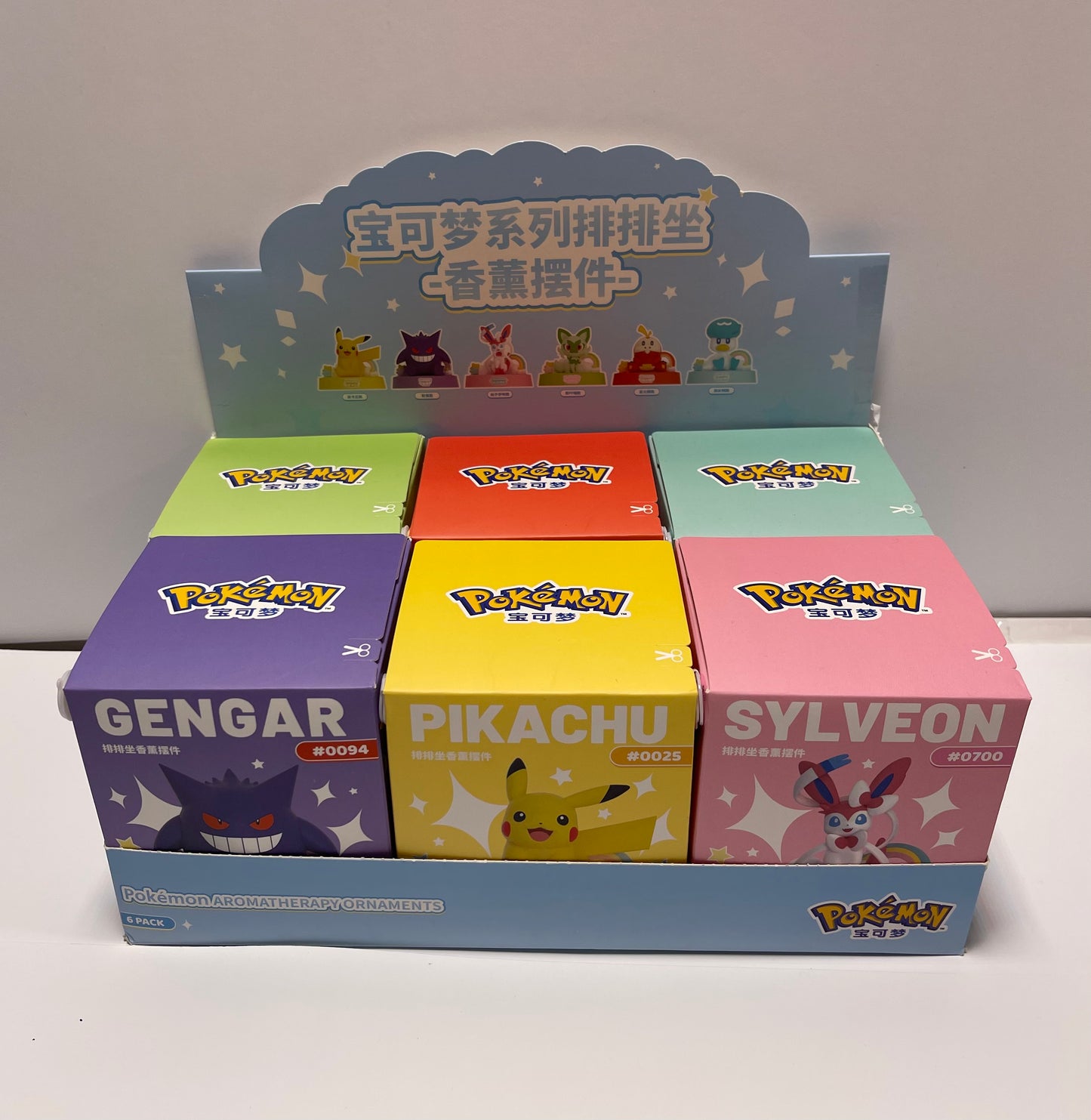 ⚠️ Official Pokemon Aromatherapy Series Ornaments Car Desktop Sealed Cases (6per) -LangBoWang