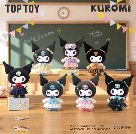 TOP TOY Sanrio Kuromi School Life Series Sealed cases (6per case) Hello Kitty Plush Keychains MOQ 3 Cases FREE SHIPPING TOP TOY