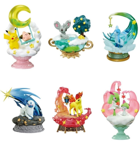 ⚠️ Re-Ment Pokémon Starrium Series Dreaming Moonlit Night Complete Box Set Sealed Cases (6 per case) FREE SHIPPING