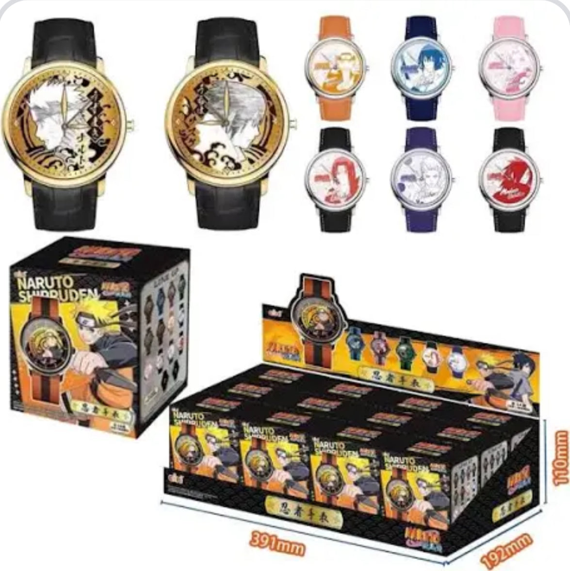 Bulk Wholesale Eaki TopToy Naruto Shuppiden Wrist Watch collection Blind Boxes Sealed Cases (12 per case)! MOQ 3 Cases Magic Monster Store