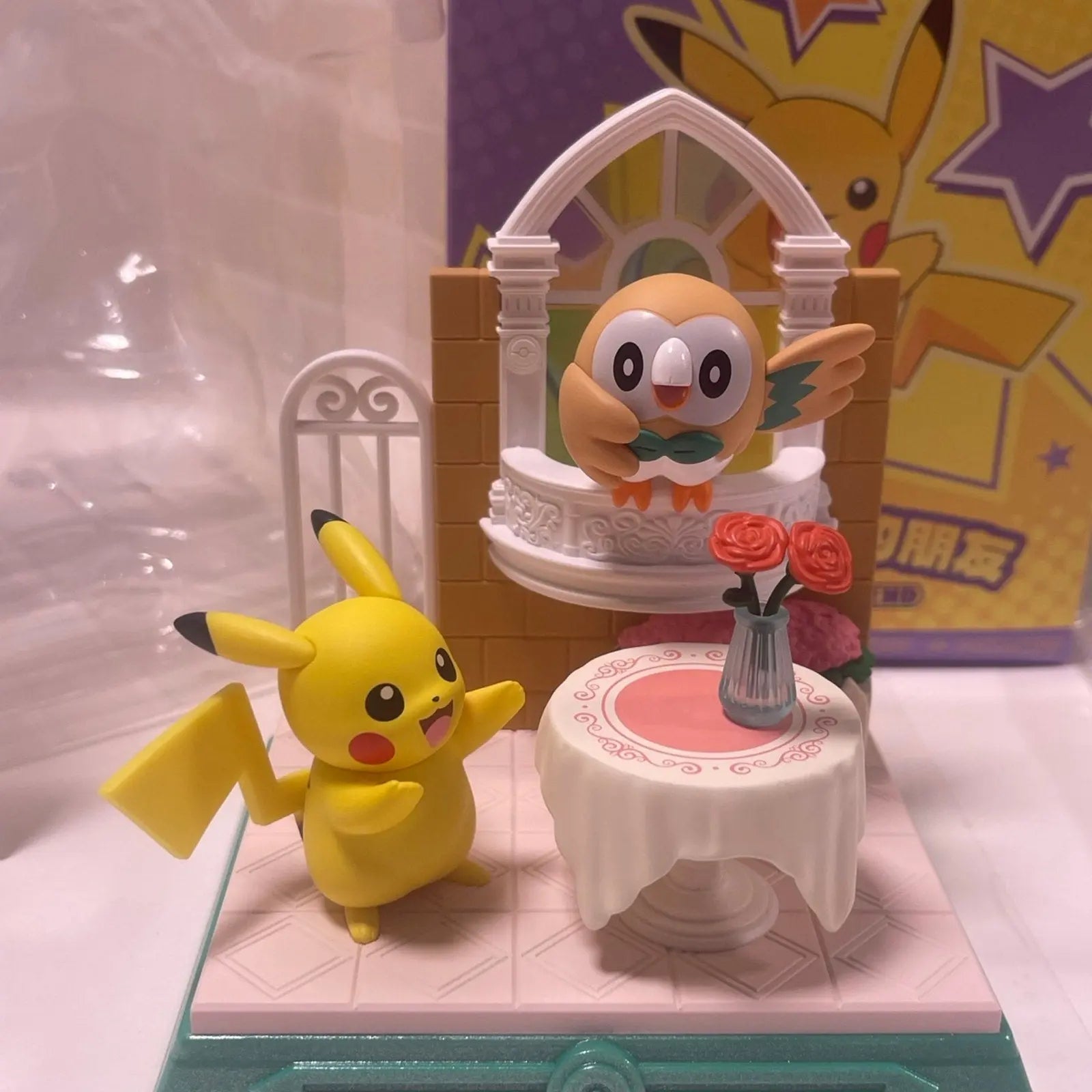 Rowlet & Pikachu Pokémon Authentic Funism Pikachu and Friends Figure Display funism